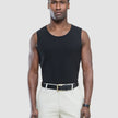 Rib Tank Top Black