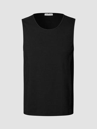 Rib Tank Top Black
