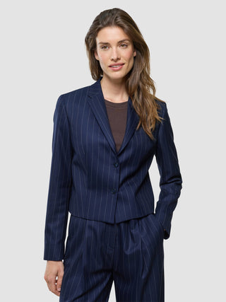 Raina Suit Nightsky Pinstripe Blazer and Wide Pants