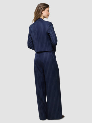 Raina Suit Nightsky Pinstripe Blazer and Wide Pants