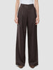 Women Raina Pants Wide Chestnut Pinstripe