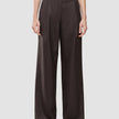 Women Raina Pants Wide Chestnut Pinstripe