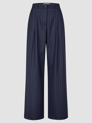 Raina Suit Nightsky Pinstripe Blazer and Wide Pants