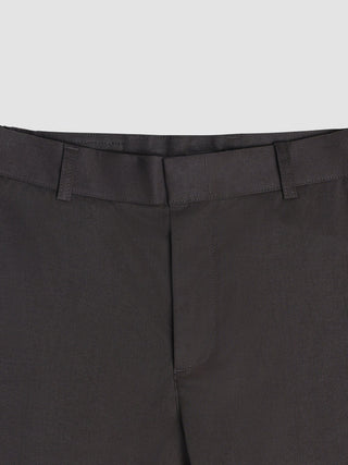 Refine Cotton Pants Relaxed Fit Dark Brown