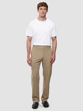 Refine Cotton Pants Relaxed Fit Sand