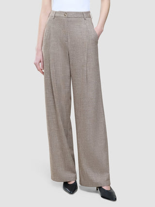 Women Rhea Pants Golden Beige Melange