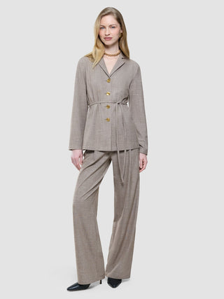 Women Rhea Pants Golden Beige Melange