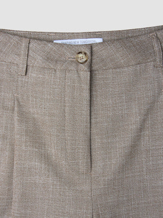 Women Rhea Pants Golden Beige Melange