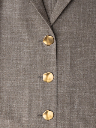rhea set golden beige melange shirt pants