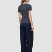 Women Rib T-shirt Dark Grey Melange