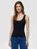Rib Tank Top Black