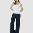 Rib Tank Top White