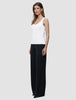 Rib Tank Top White