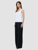 Rib Tank Top White