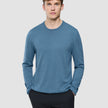 Seamless Core Knit Crewneck Blue Tide