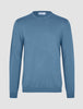 Seamless Core Knit Crewneck Blue Tide