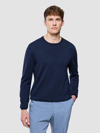 Seamless Core Knit Crewneck Dark Navy