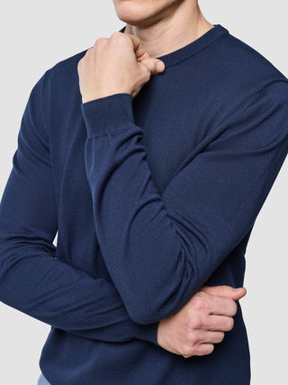 Seamless Core Knit Crewneck Dark Navy