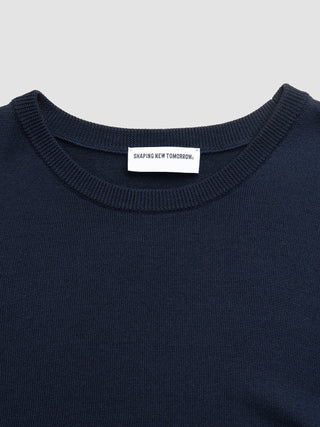 Seamless Core Knit Crewneck Dark Navy