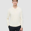 Seamless Core Knit Long Sleeve Polo Birchwood