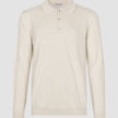Seamless Core Knit Long Sleeve Polo Birchwood