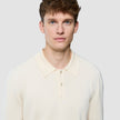 Seamless Core Knit Long Sleeve Polo Birchwood