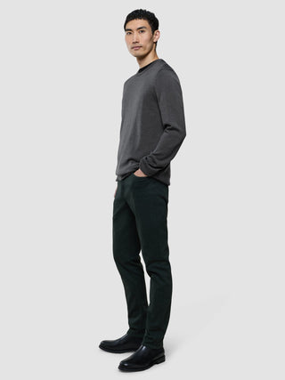 Seamless Premium Merino Knit Crewneck Charcoal Grey
