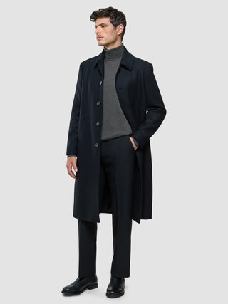 Seamless Premium Merino Knit Turtleneck Charcoal Grey