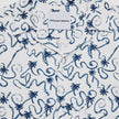 Seersucker Short Sleeve Shirt Navy Palms