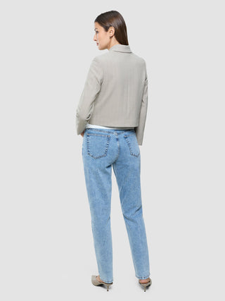 Women Serene Short Jacket Burnt Sugar Herringbone