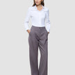 Women Serene Pants Wide Pink Winery Herringbone