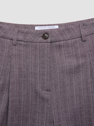 Women Serene Pants Wide Pink Winery Herringbone