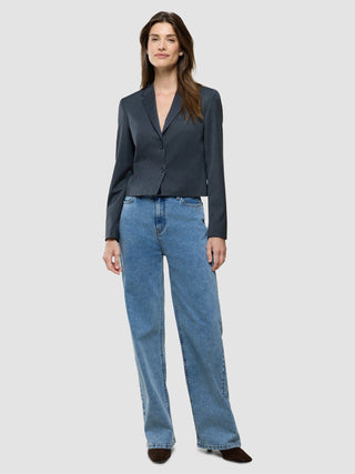 Women Skye Short Blazer Charcoal Melange