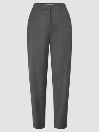 Skye Set Charcoal Melange Long Vest and Tapered Pants