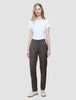 Women Skye Pants Tapered Dark Chestnut Melange