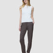 Women Skye Pants Tapered Dark Chestnut Melange