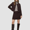 Sorae Set Espresso Short Jacket and Short Skirt