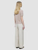 Women Structured Polo Sandy Beige