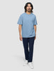Supima T-Shirt Box Fit Rainy Blue