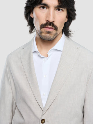 Tech Linen Blazer Sandshell