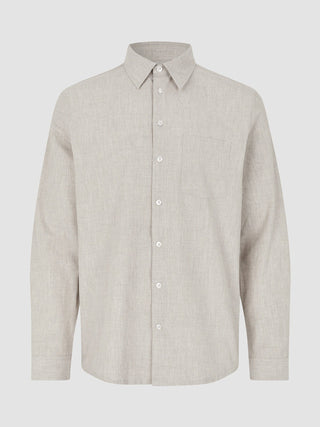Tech Linen Casual Shirt Sandshell