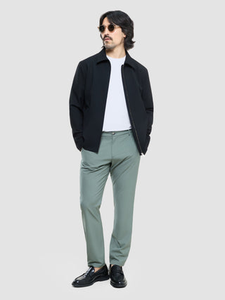 Tech Linen Elastic Pants Urban Green