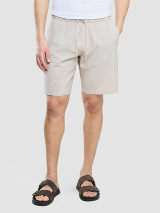 Tech Linen Elastic Shorts Sandshell