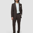 Tech Wool Suit Cocoa Brown