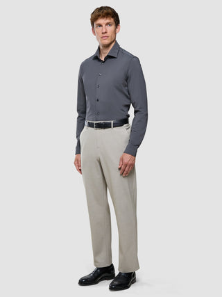 Travel Shirt Charcoal Grey Regular