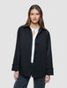 Women Waterproof Trench Coat Short Black