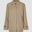 Women Waterproof Trench Coat Short Sand Grain