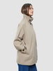 Women Waterproof Trench Coat Short Sand Grain