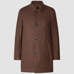 Wool Coat Brown Melange