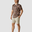 Bowling Short Sleeve Shirt Subtle Flowers